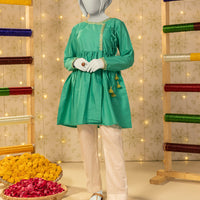 Lawn Green Kurti - J. Junaid Jamshed