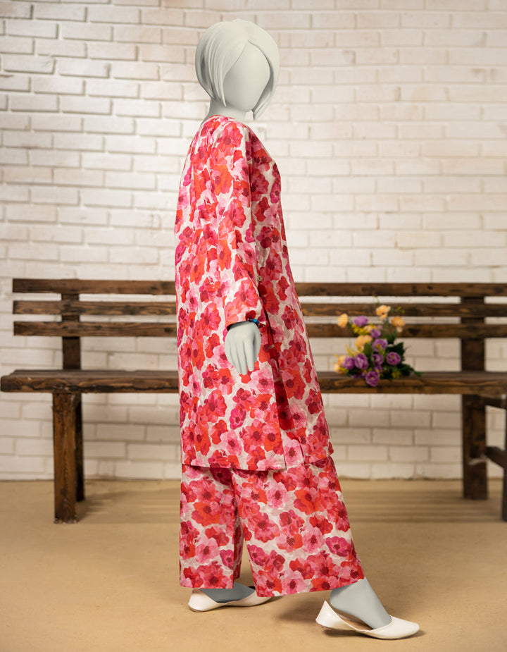 Lawn Pink Kurti - J. Junaid Jamshed