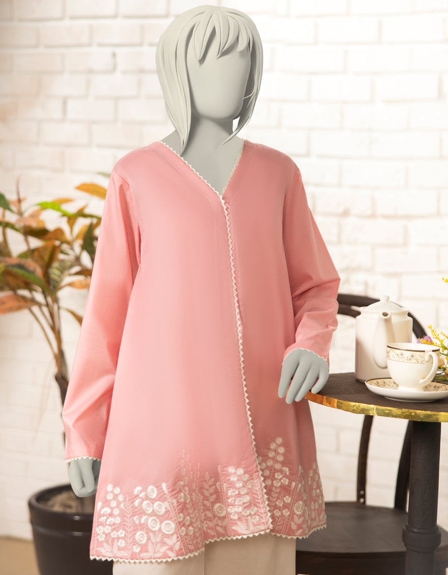 Lawn Pink Kurti - J. Junaid Jamshed
