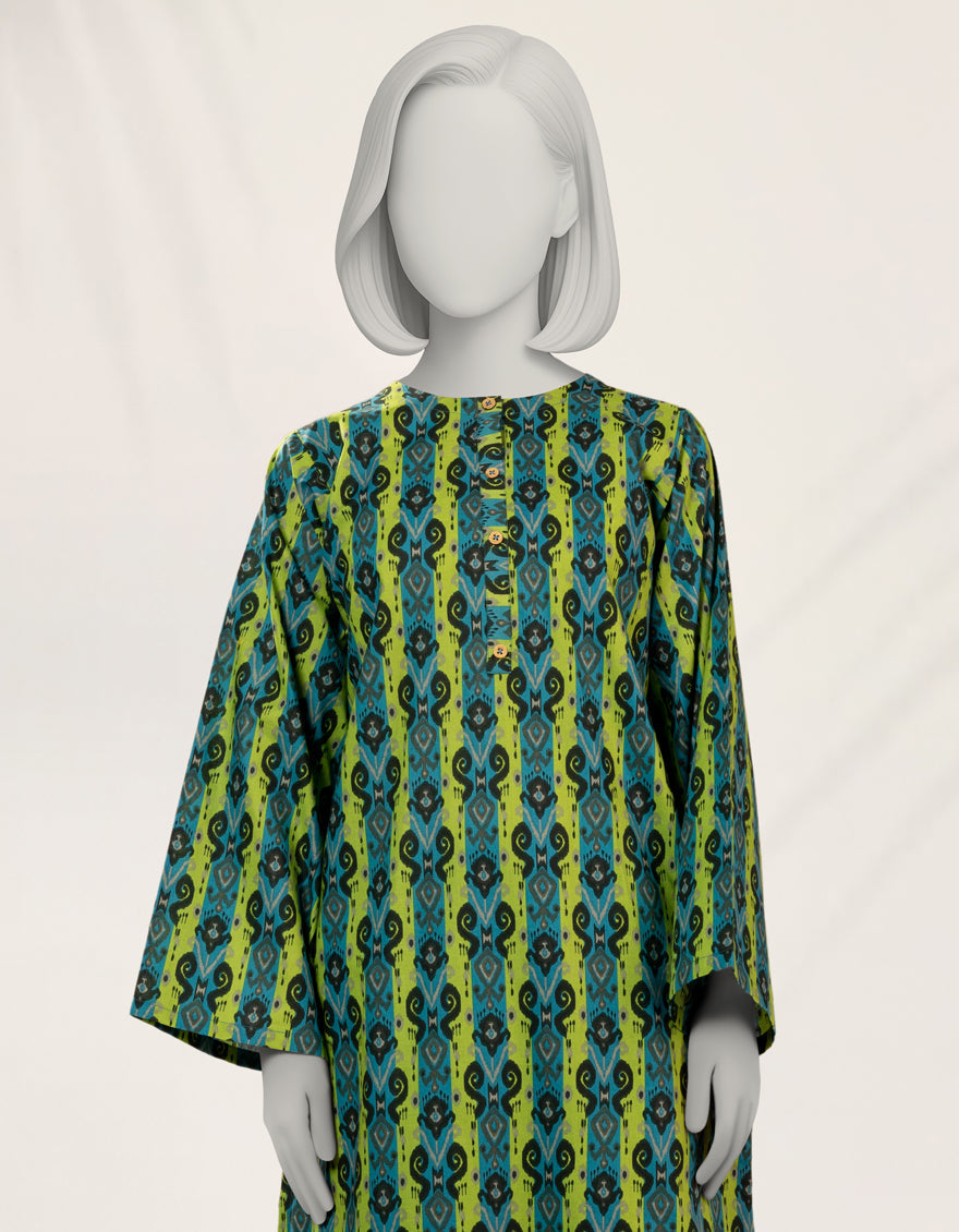 Lawn Blue Kurti - J. Junaid Jamshed