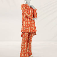 Lawn Orange Kurti - J. Junaid Jamshed