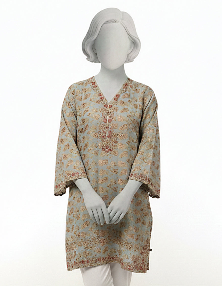 Lawn Multicolor Kurti - J. Junaid Jamshed