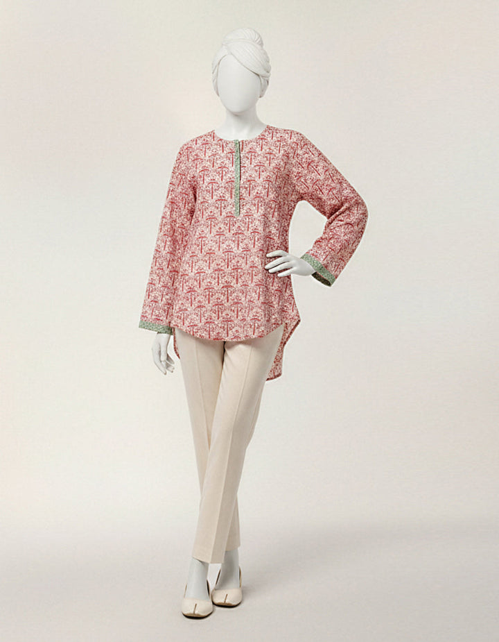 Lawn White Kurti - J. Junaid Jamshed