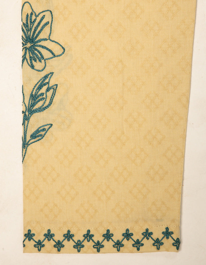 Textured Beige Kurti - J. Junaid Jamshed