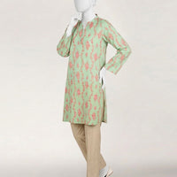 Lawn Green Kurti - J. Junaid Jamshed
