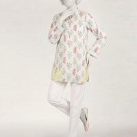 Lawn Green Kurti - J. Junaid Jamshed