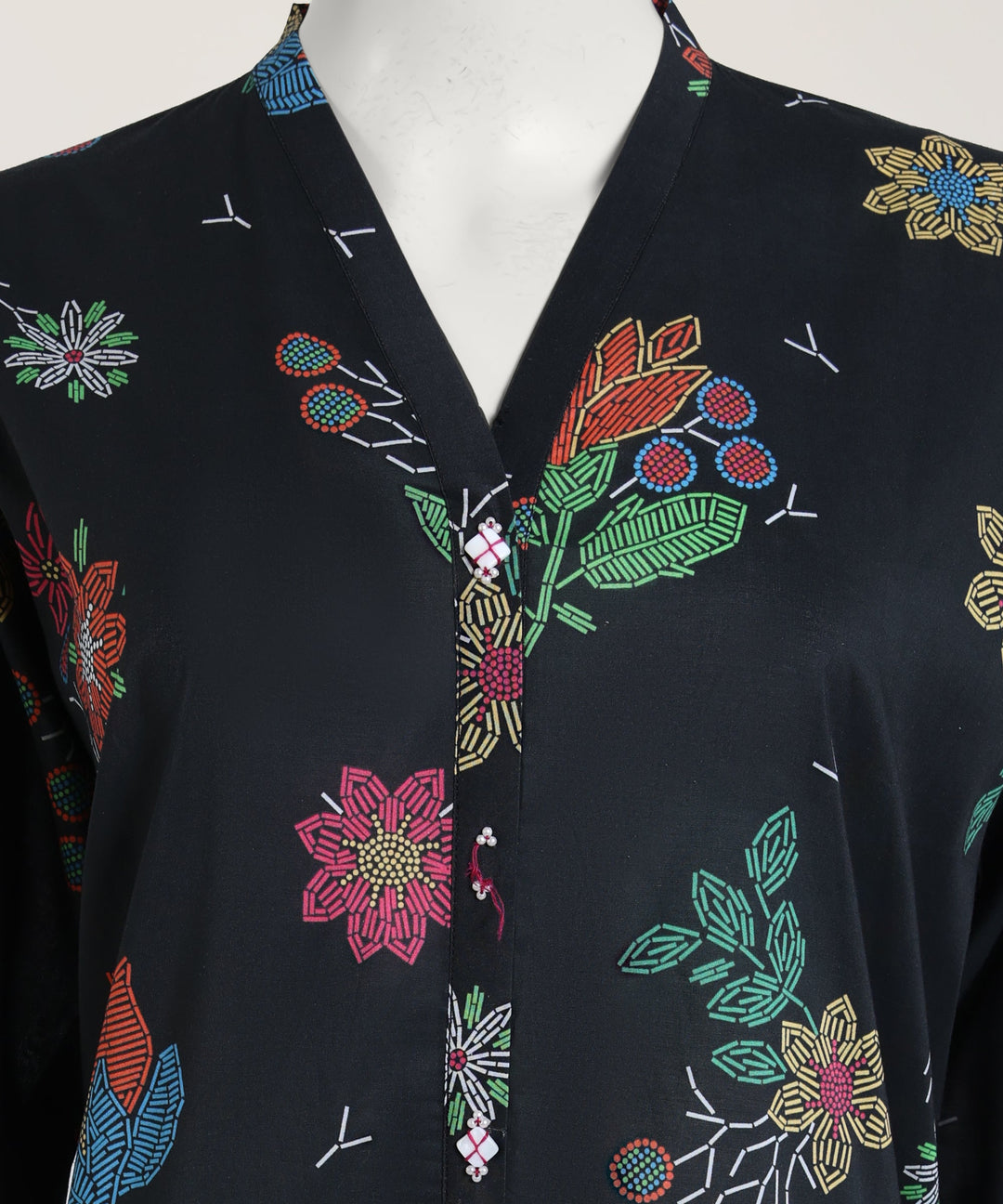 Lawn Black Kurti - J. Junaid Jamshed