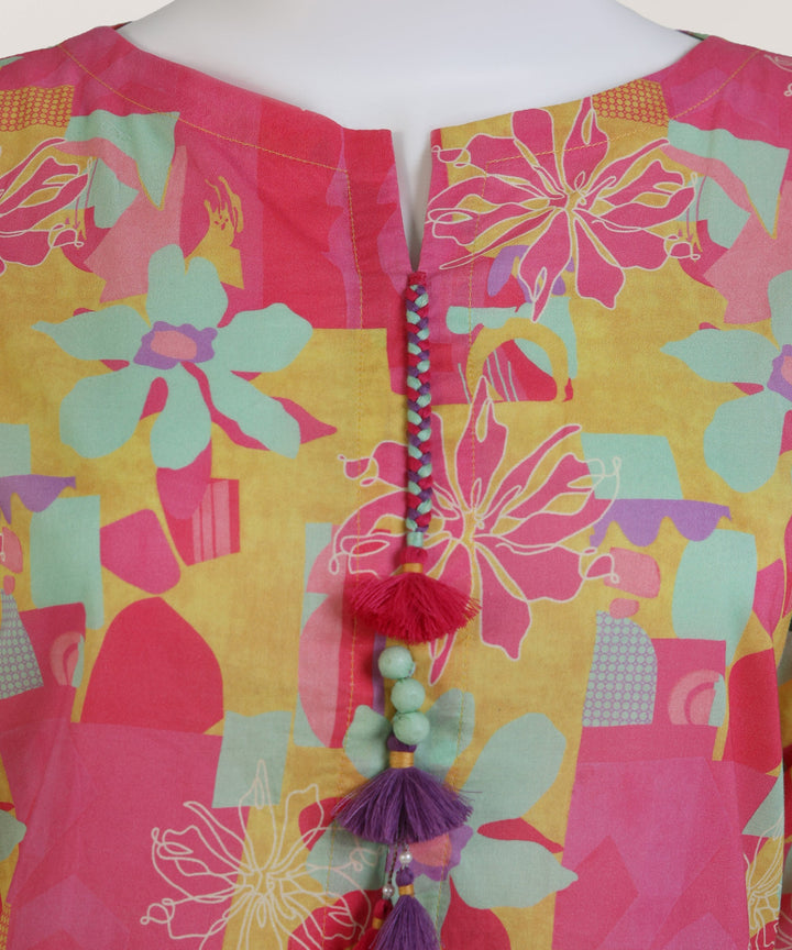Lawn Multicolor Kurti - J. Junaid Jamshed