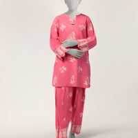 Lawn Pink Stitched Suit - J. Junaid Jamshed