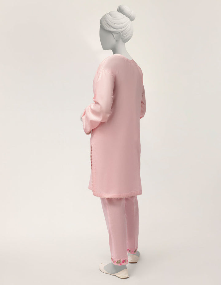 Lawn Pink Stitched Suit - J. Junaid Jamshed