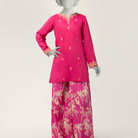 Lawn Pink Stitched Suit - J. Junaid Jamshed