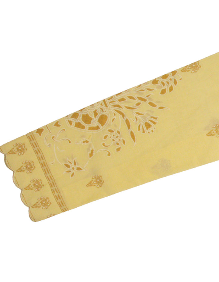 Lawn Yellow Stitched Suit - J. Junaid Jamshed