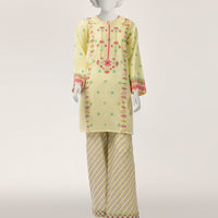Lawn Yellow Stitched Suit - J. Junaid Jamshed