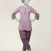 Lawn Lilac Stitched Suit - J. Junaid Jamshed