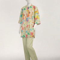 Lawn Light Green Stitched Suit - J. Junaid Jamshed