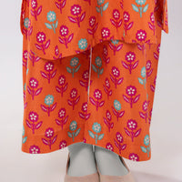 Lawn Orange Trouser - J. Junaid Jamshed