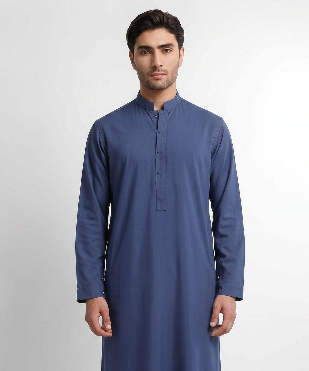 Blended Blue Jubba - J. Junaid Jamshed