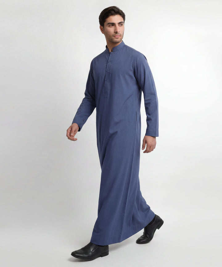 Blended Blue Jubba - J. Junaid Jamshed