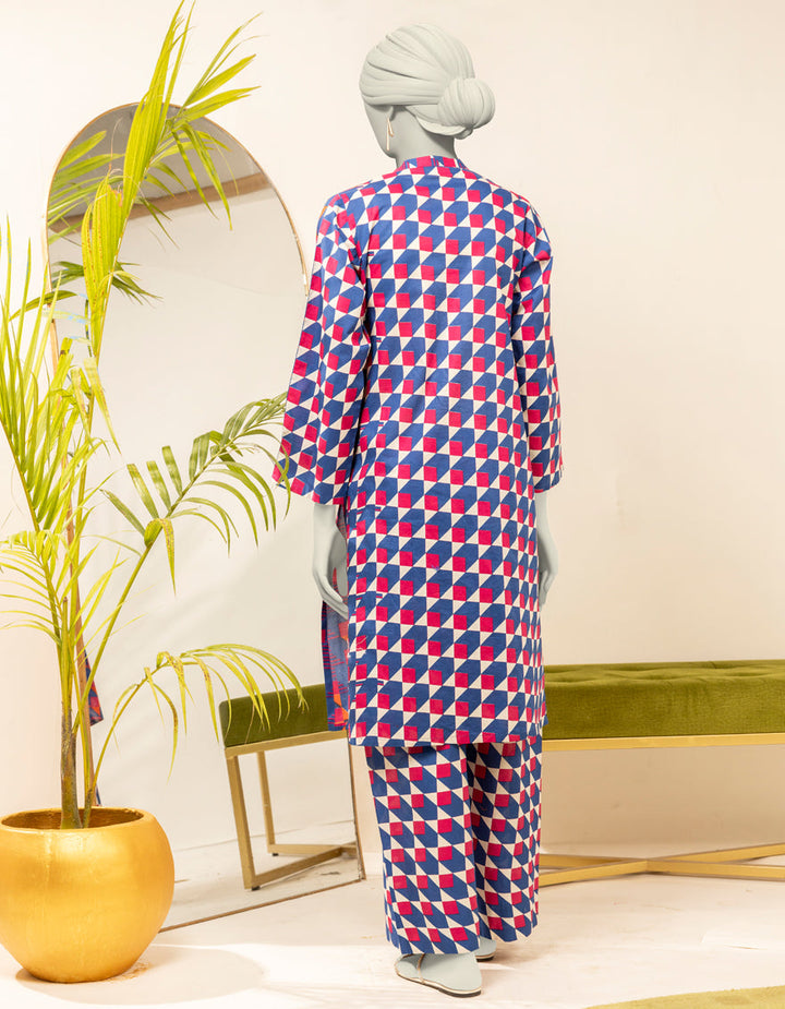 Cambric Blue Kurti - J. Junaid Jamshed