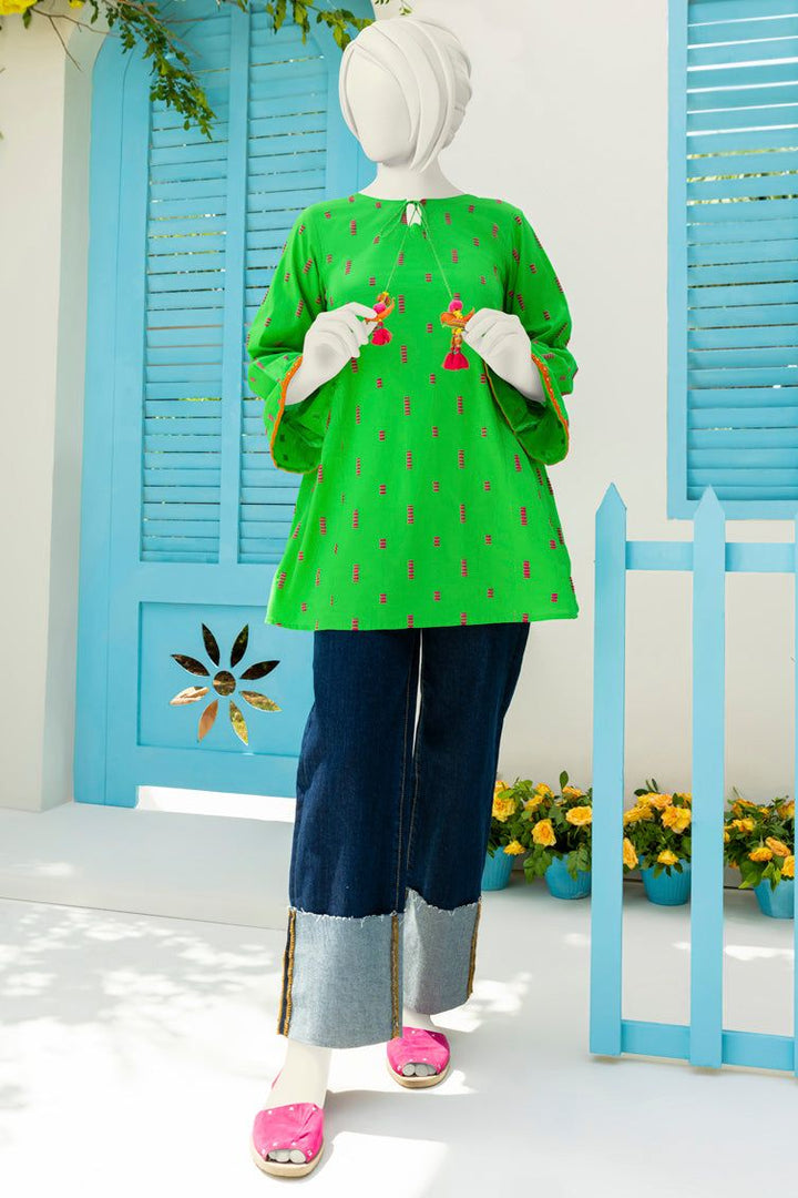 Lawn Light Green Kurti - J. Junaid Jamshed