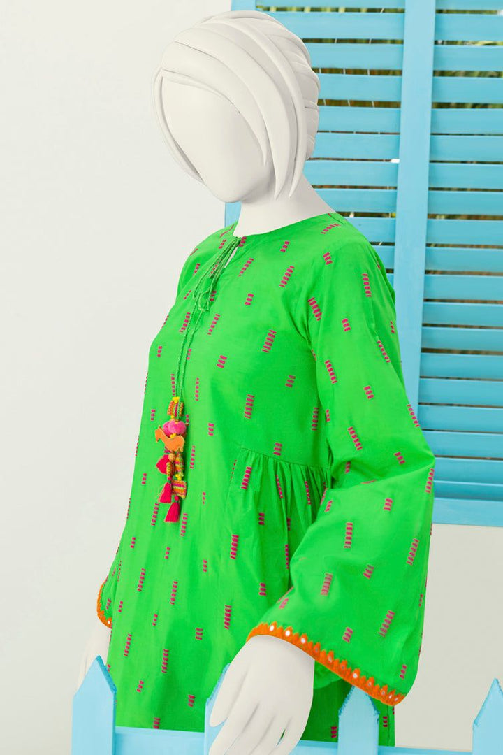 Lawn Light Green Kurti - J. Junaid Jamshed