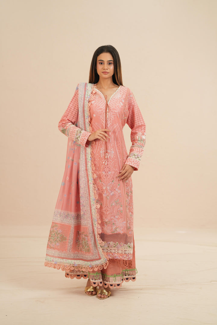 Kesira - Suffuse Embroidered Lawn Stitched