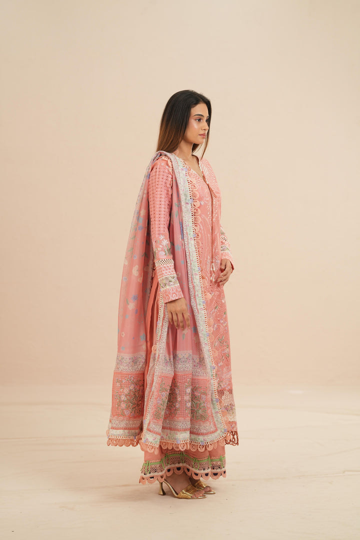 Kesira - Suffuse Embroidered Lawn Stitched