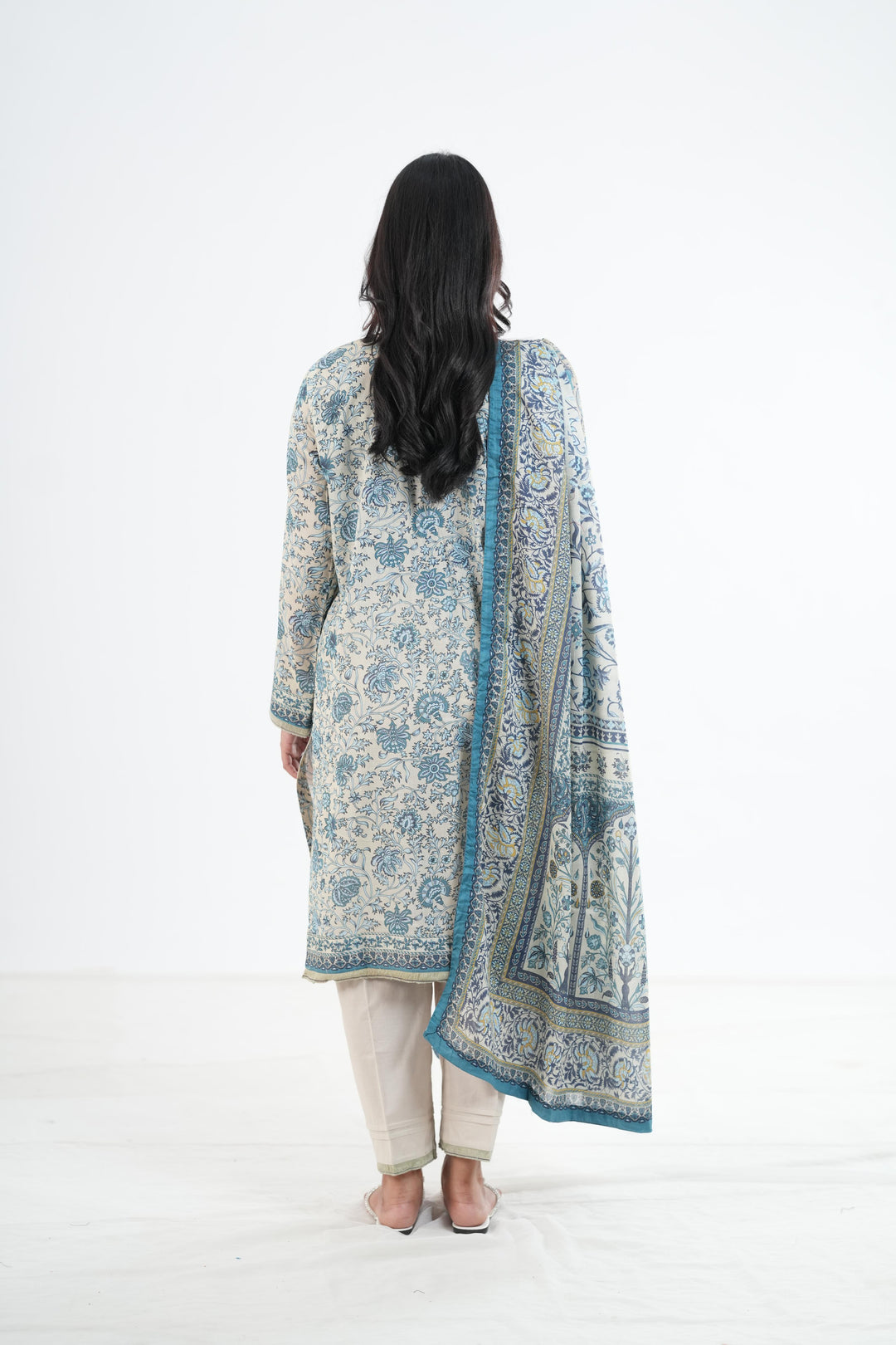 Khaddar Beige Stitched Suit - Khaadi