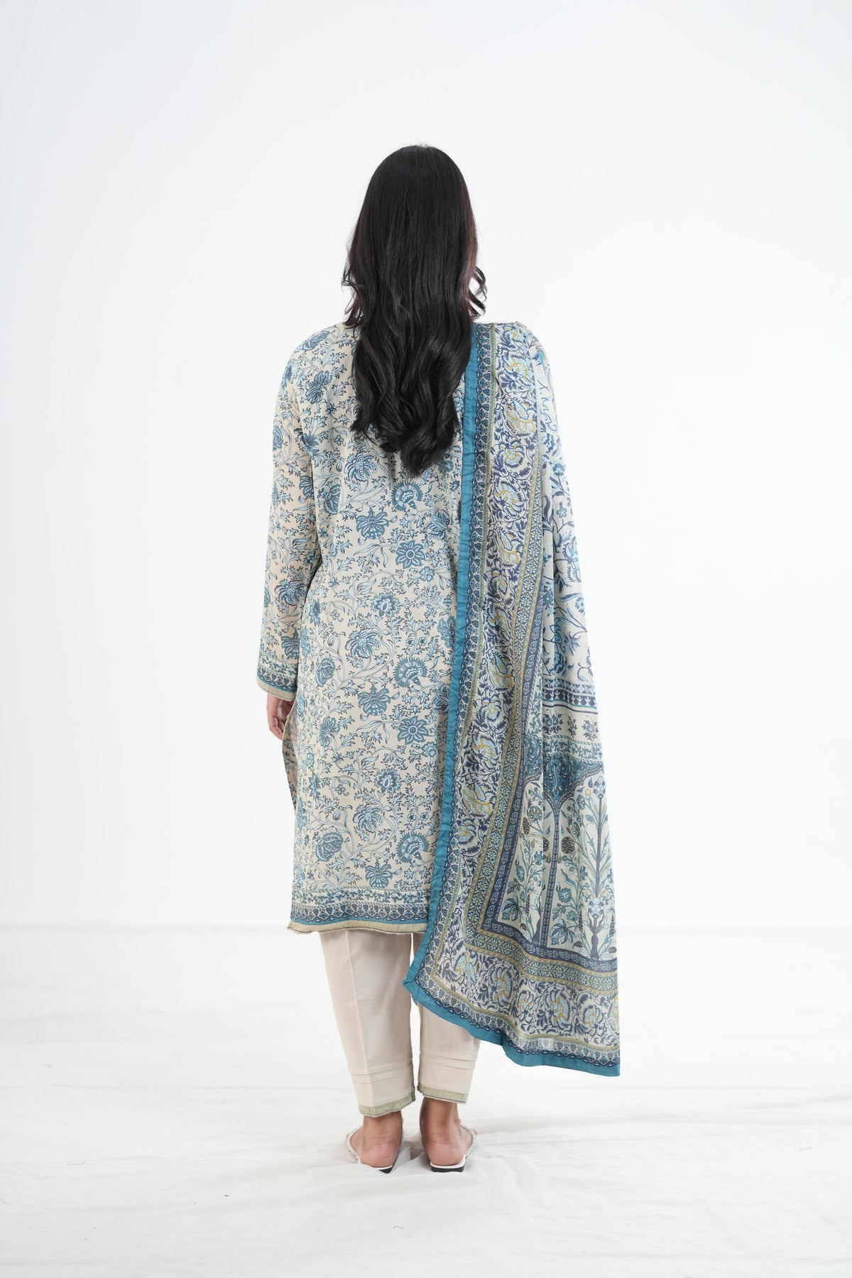 Khaddar Beige Stitched Suit - Khaadi