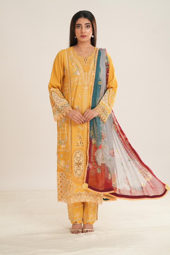 Gleam - Q Line by Qalamkar Stitched