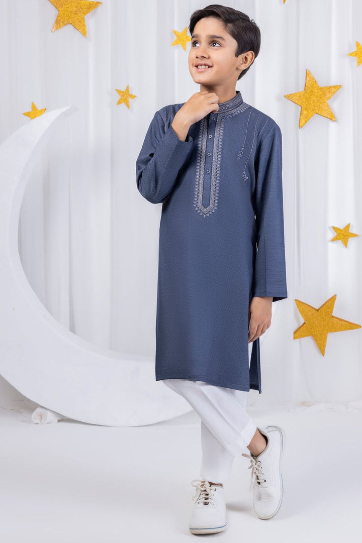 Cotton Grey Special Kurta - J. Junaid Jamshed