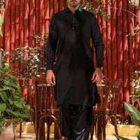 Cotton Black Shalwar Kameez - Almirah
