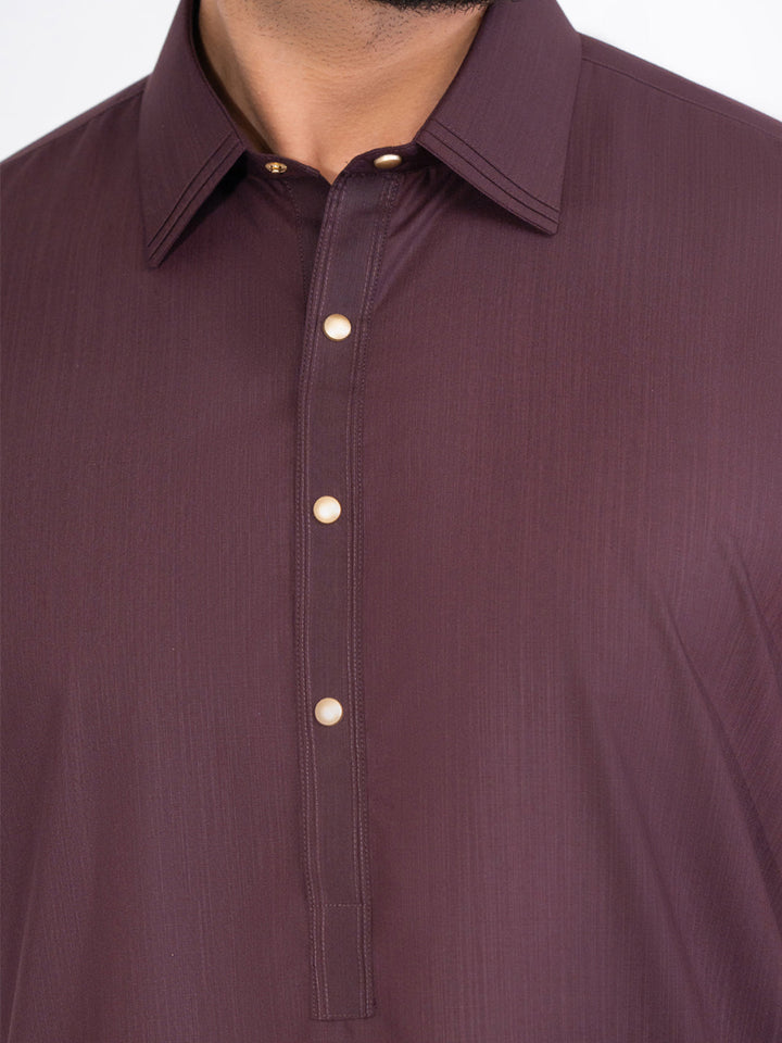 Blended Burgundy Shalwar Kameez - Almirah