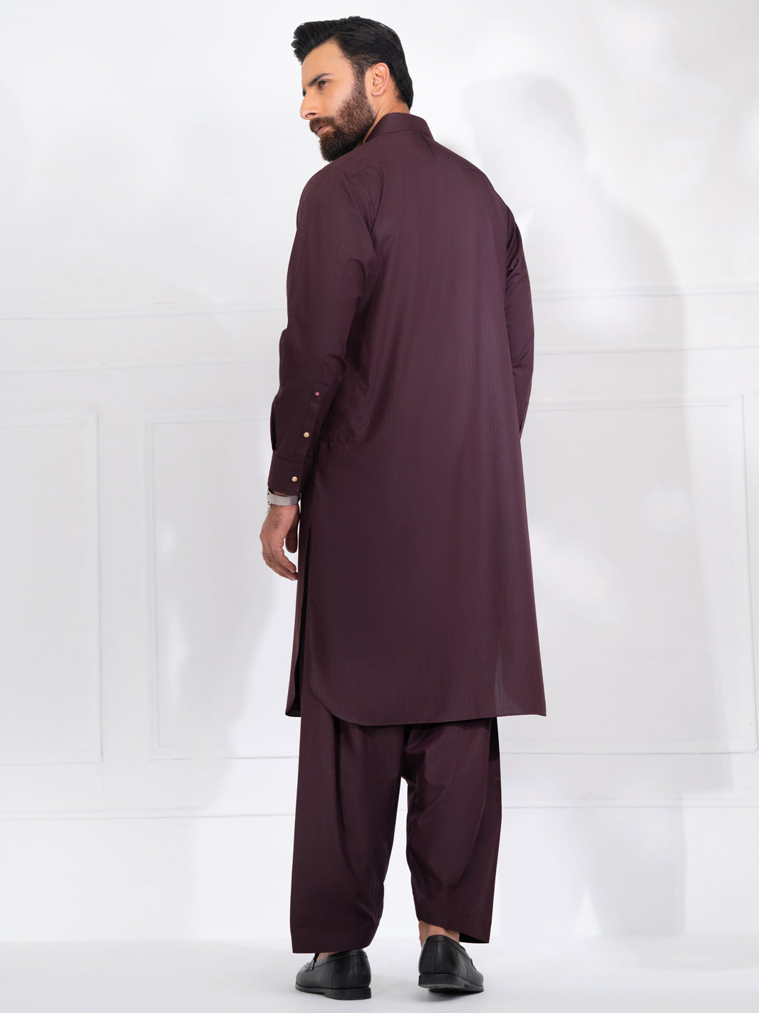 Blended Burgundy Shalwar Kameez - Almirah