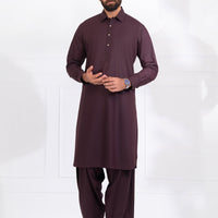 Blended Burgundy Shalwar Kameez - Almirah