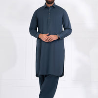 Blended Teal Shalwar Kameez - Almirah