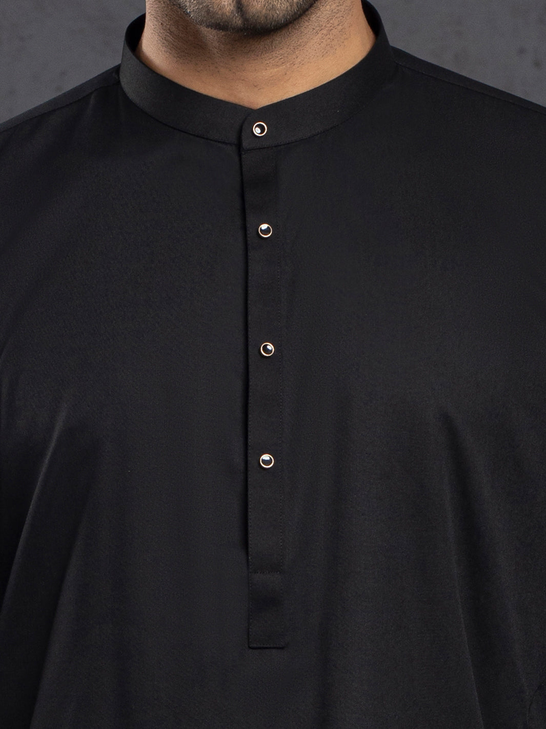 Blended Black Kurta Trouser - J. Junaid Jamshed
