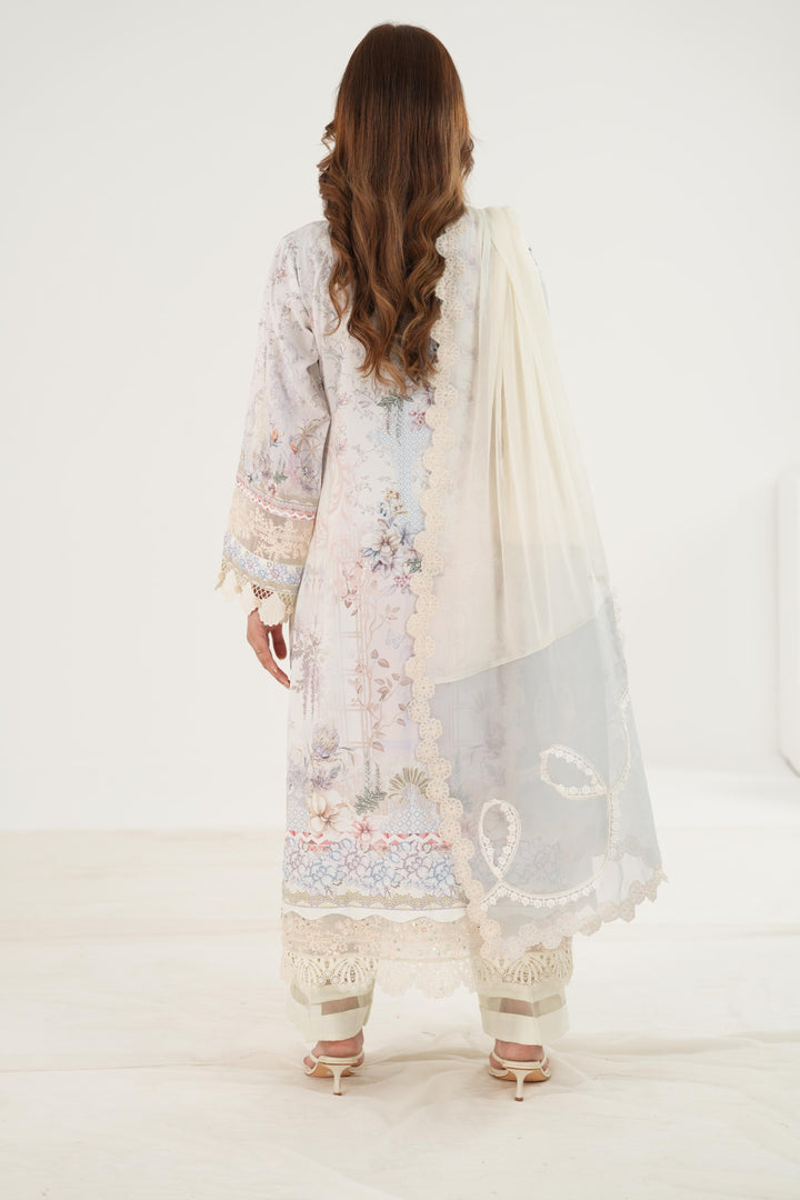 Roisin - Qalamkar Luxe Silk Stitched