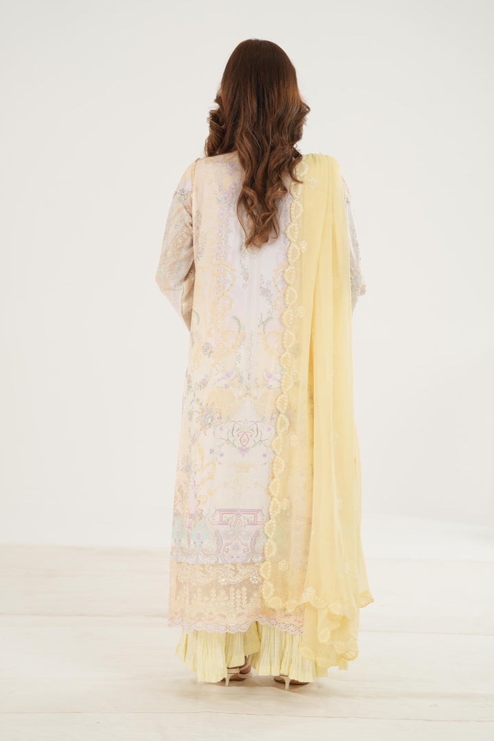 Leni - Qalamkar Luxe Silk Stitched