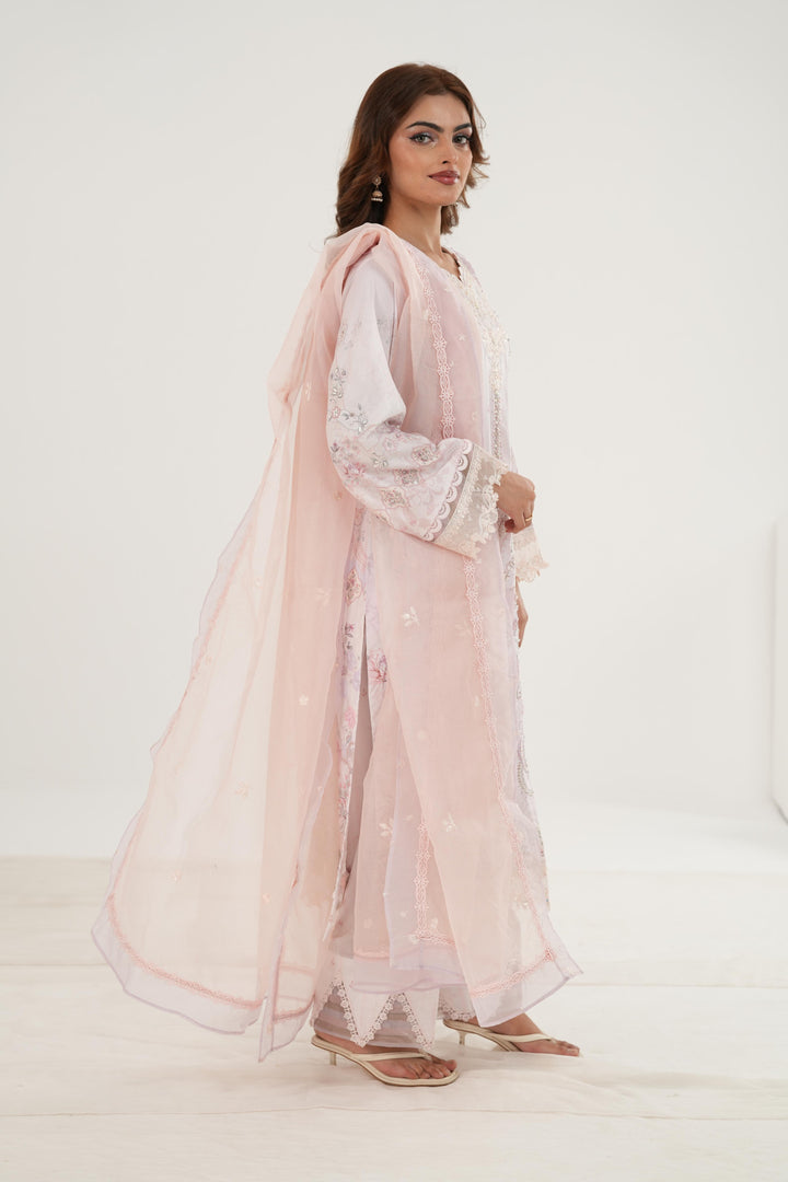 Marlene - Qalamkar Luxe Silk Stitched