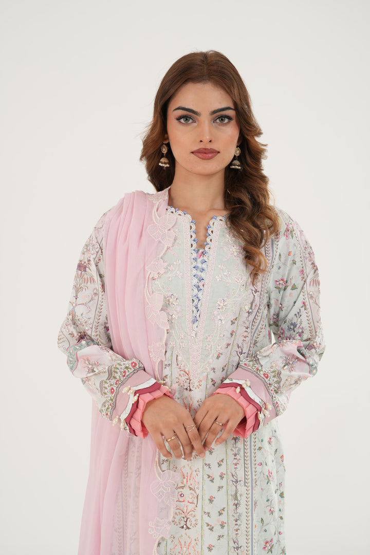 Ida - Qalamkar Luxe Silk Stitched