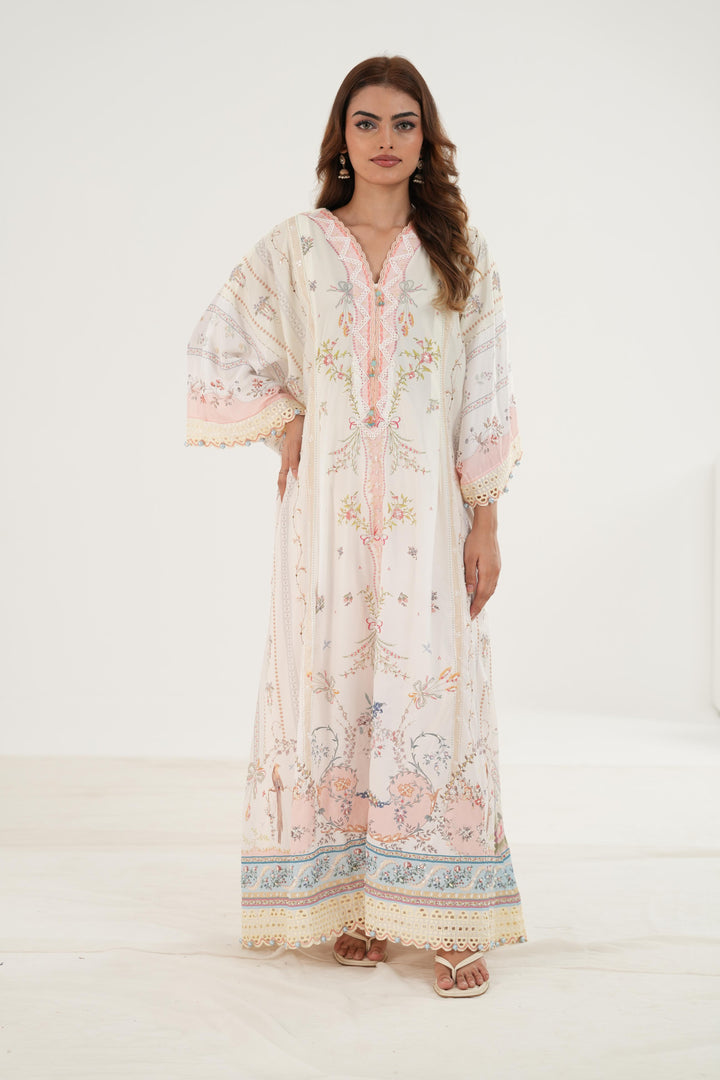 Bianca - Qalamkar Luxe Silk Stitched