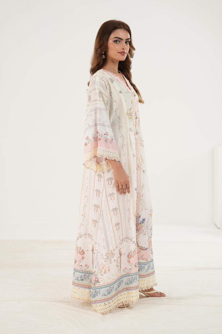 Bianca - Qalamkar Luxe Silk Stitched