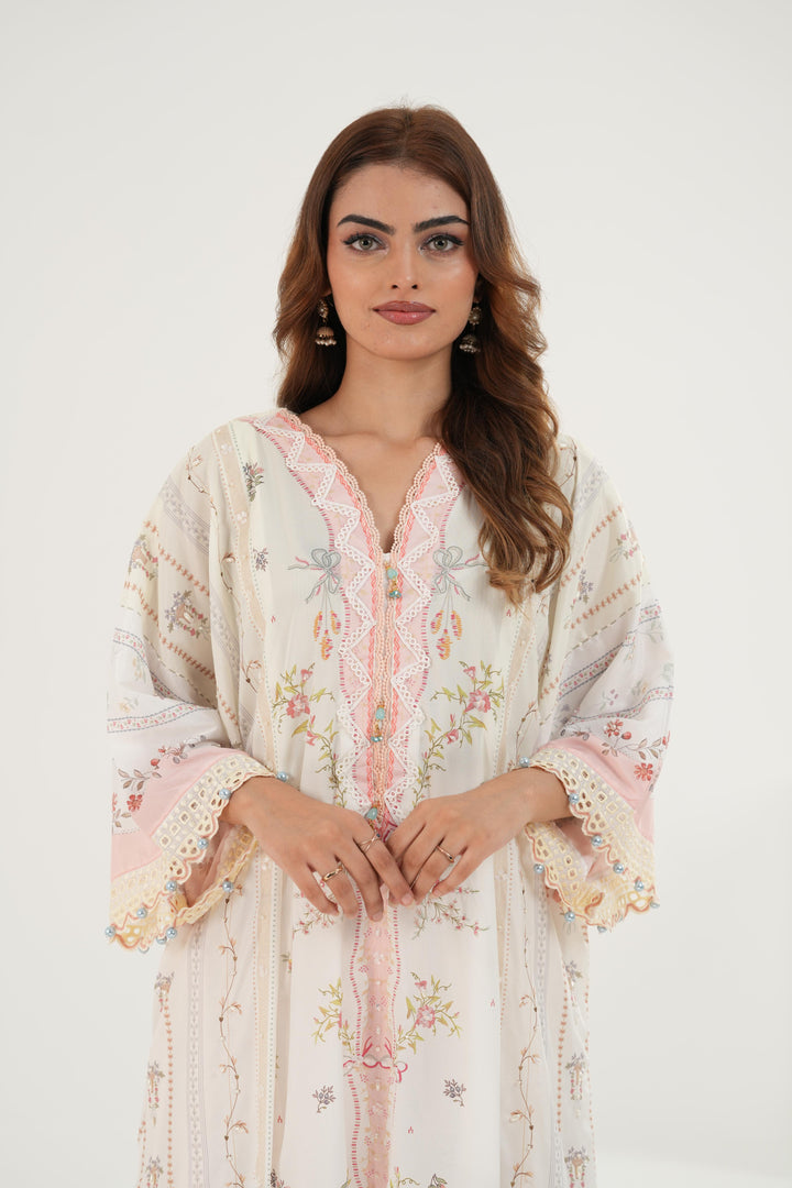 Bianca - Qalamkar Luxe Silk Stitched