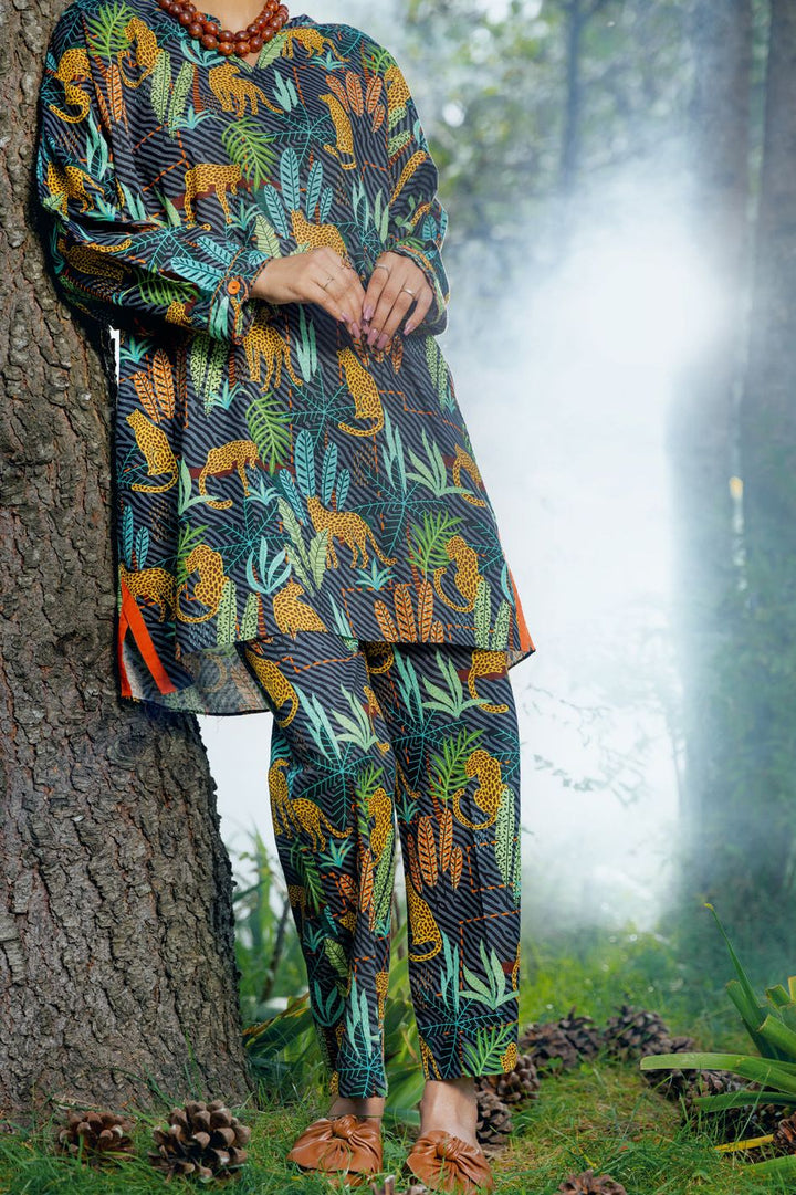 Khaddar Green 2 Piece Suit - Almirah