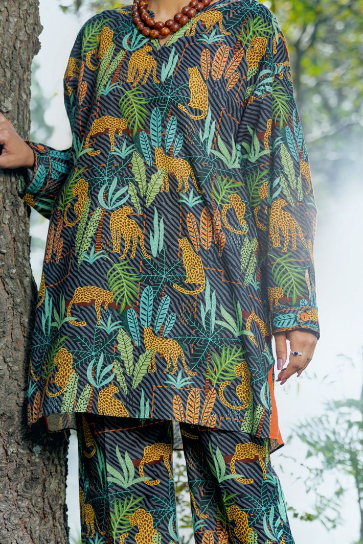 Khaddar Green 2 Piece Suit - Almirah