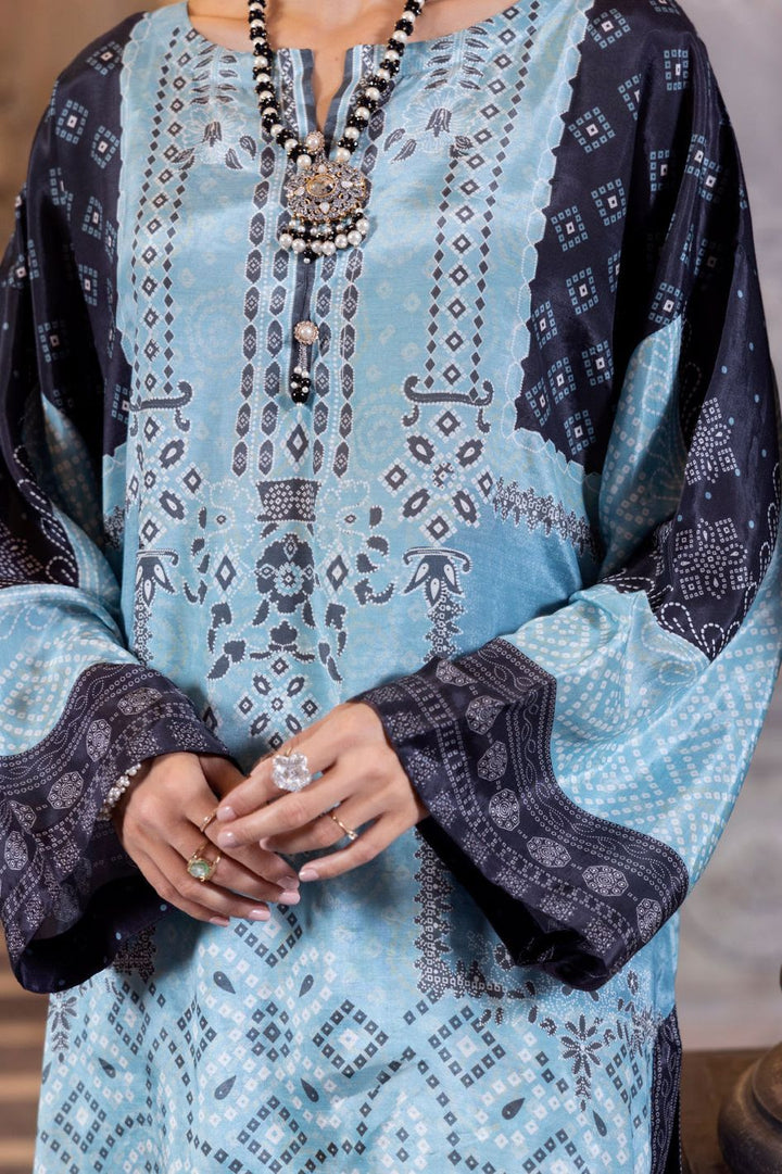 Thai Silk Ice Blue Stitched Suit - Almirah