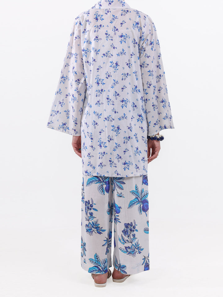 Lawn White Unstitched Suit - Almirah