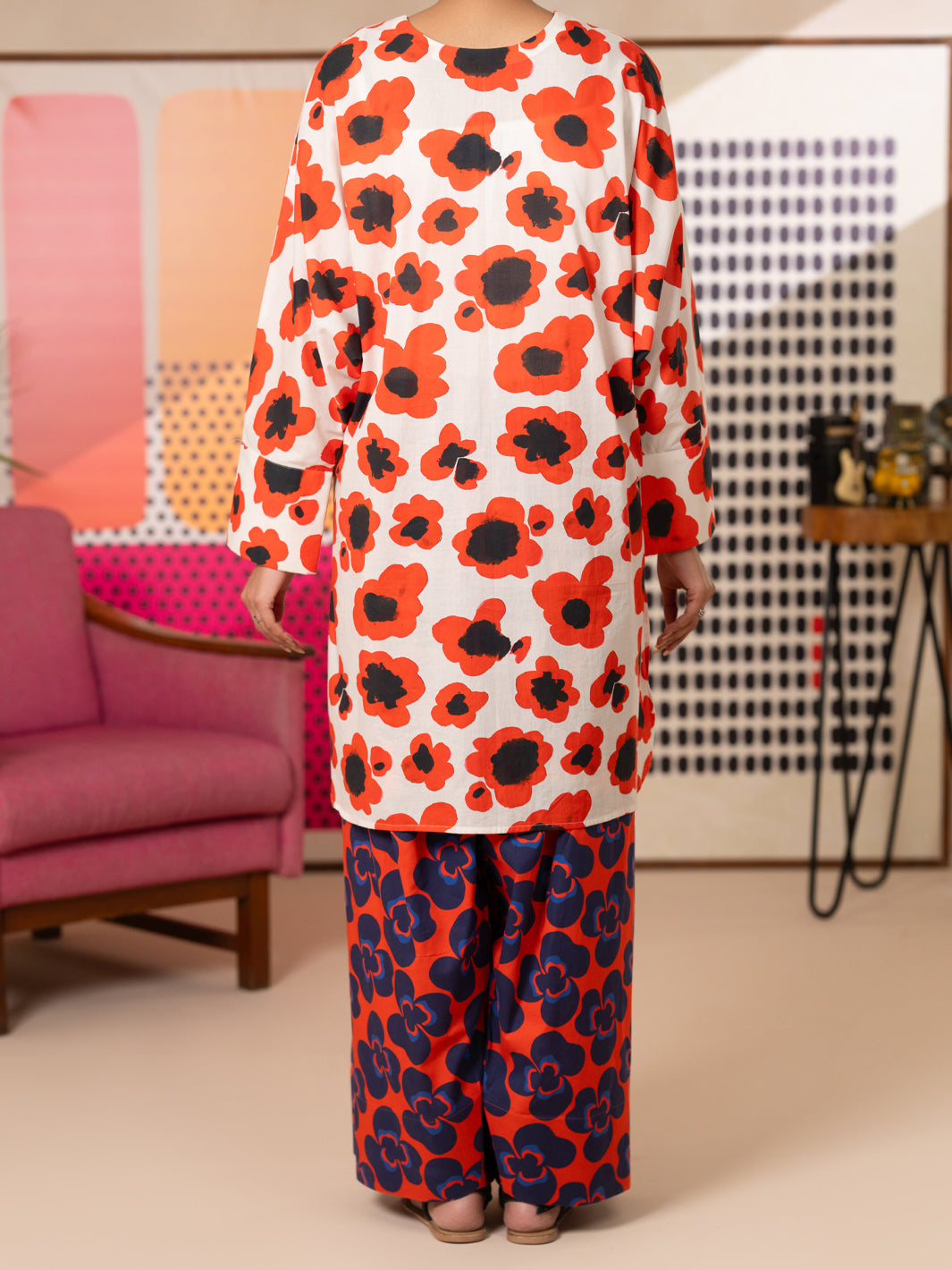 Cotton Off White Kurti - Almirah
