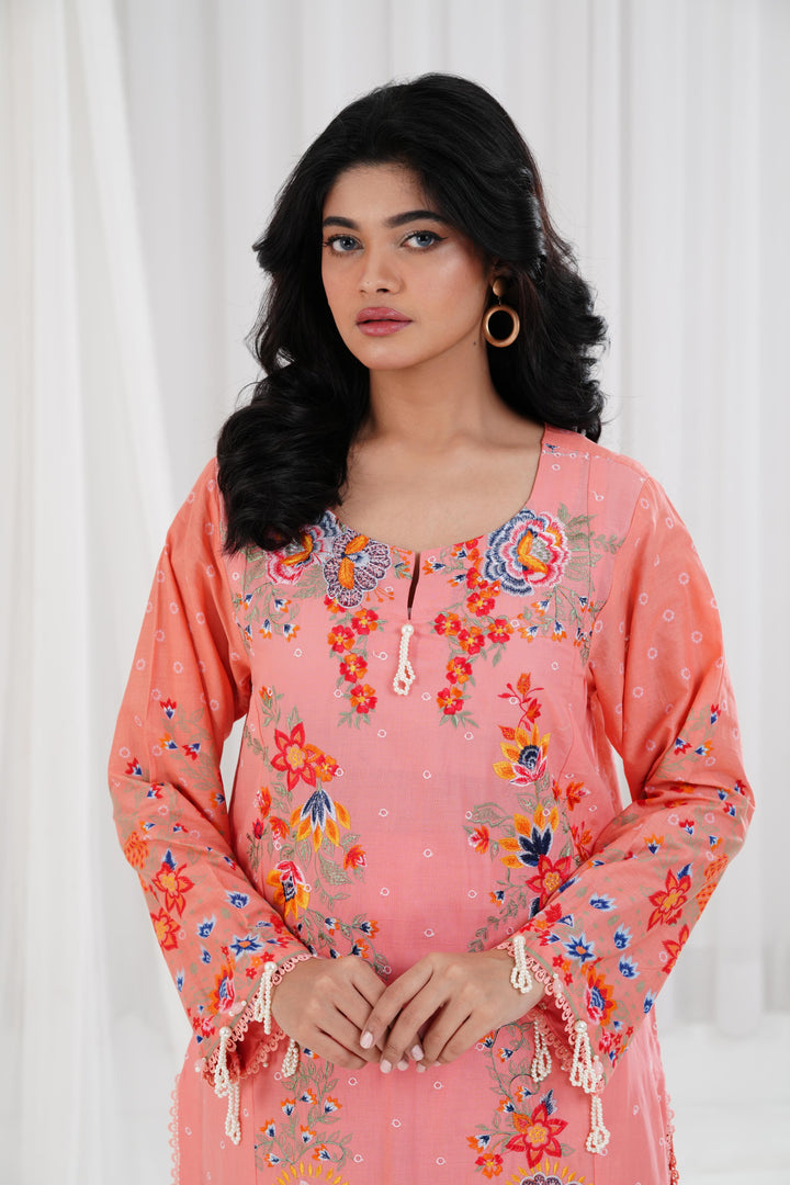 Lawn Pink  Stitched Suit - Sana Safinaz Muzlin 25'